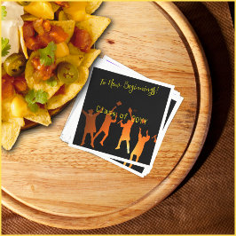 Guardanapo De Papel Formatação Tecnológica Moderna Negra Sleek