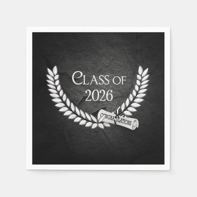 Guardanapo De Papel Formatura 2026 Louro e Diploma (Frente)