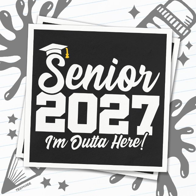 Guardanapo De Papel Formatura Divertida da Turma de 2027 (Criador carregado)