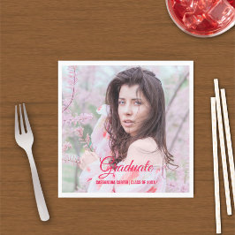 Guardanapo De Papel Formatura Elegante Personalizada com Foto