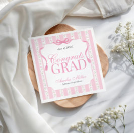 Guardanapo De Papel Formatura Floral Rosa