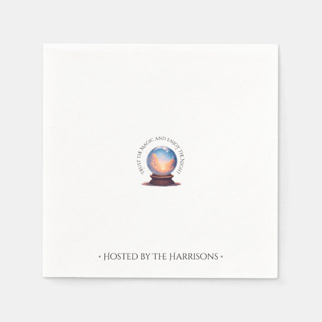 Guardanapo De Papel Fortune Teller Orb Halloween Napkins (Frente)