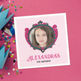 Guardanapo De Papel Foto Bonito e bonita da Princesa Real Rosa Rosa