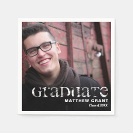 Guardanapo De Papel Foto da Celebração de Graduação de Tendy