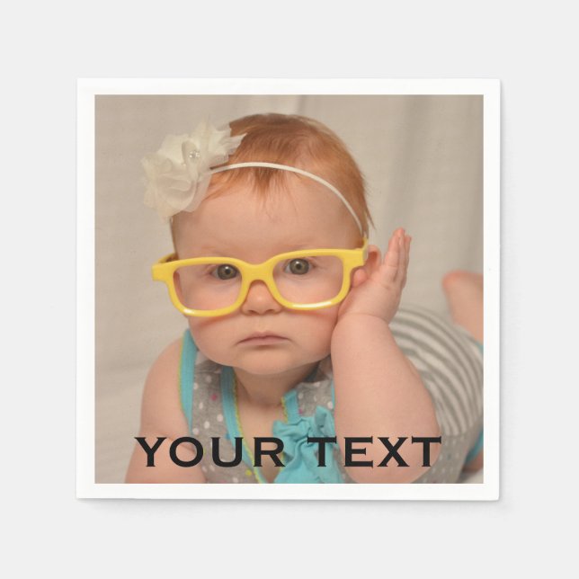 Guardanapo De Papel Foto da família de bebês (Frente)