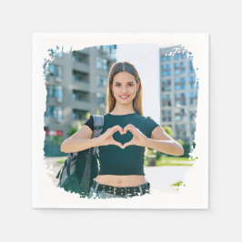 Guardanapo De Papel Foto de Borda Grunge Moderna