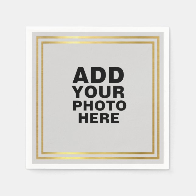 Guardanapo De Papel Foto de Casamento Keepsasaame (Frente)