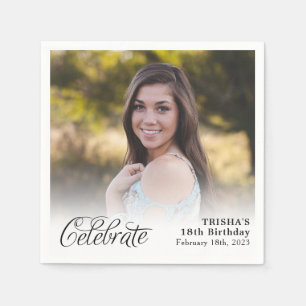 Guardanapo De Papel Foto de CelebrateFull personalizada