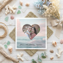 Foto de Coração de Casamento na Praia
