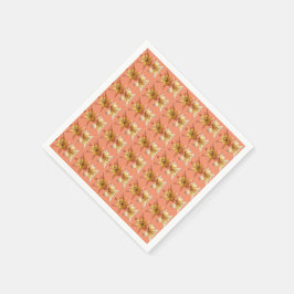 Guardanapo De Papel Foto de Flor Lilar Bonita e Elegante, projetada