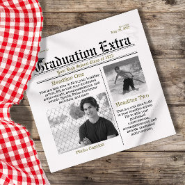 Guardanapo De Papel Foto de Graduação Fatos Legal Modernos Jornal