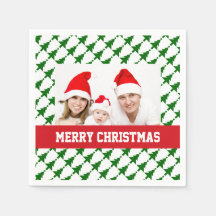 Foto de Natal da Família Napkins Paper