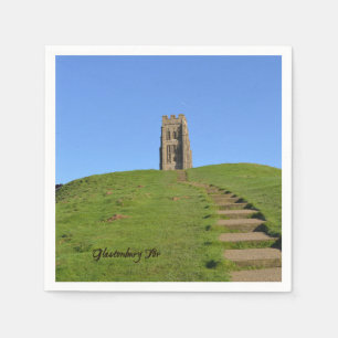 Guardanapo De Papel Foto de Somerset Inglaterra do Tor de Glastonbury