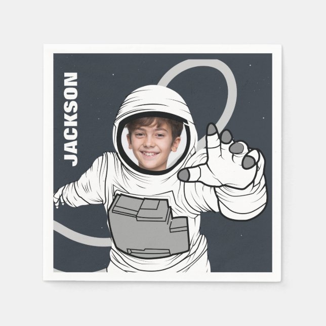 Guardanapo De Papel Foto do Astronauta - Astronauta Personalizada (Frente)