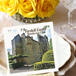 Guardanapo De Papel Foto do Castelo Fordell de Henderson Clan, escocê