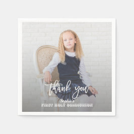 Guardanapo De Papel Foto Elegante Dourada Cruz Primeira Comunhão Sagra