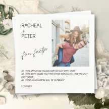 Foto Elegante Simples Script Divertido Casamento