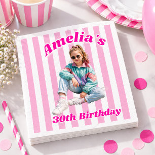 Guardanapo De Papel Foto Infantil Personalizada Aniversário de 30 anos