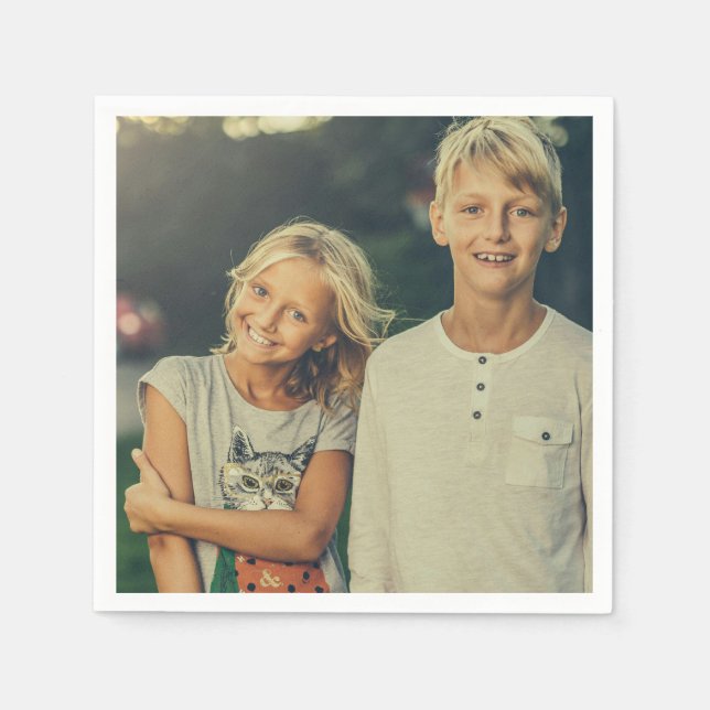 Guardanapo De Papel Foto personalizada (Frente)