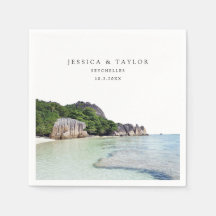 Foto personalizada de casamento das Seychelles Coc