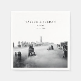 Guardanapo De Papel Foto Personalizada De Casamento De Dubai, Cocktail