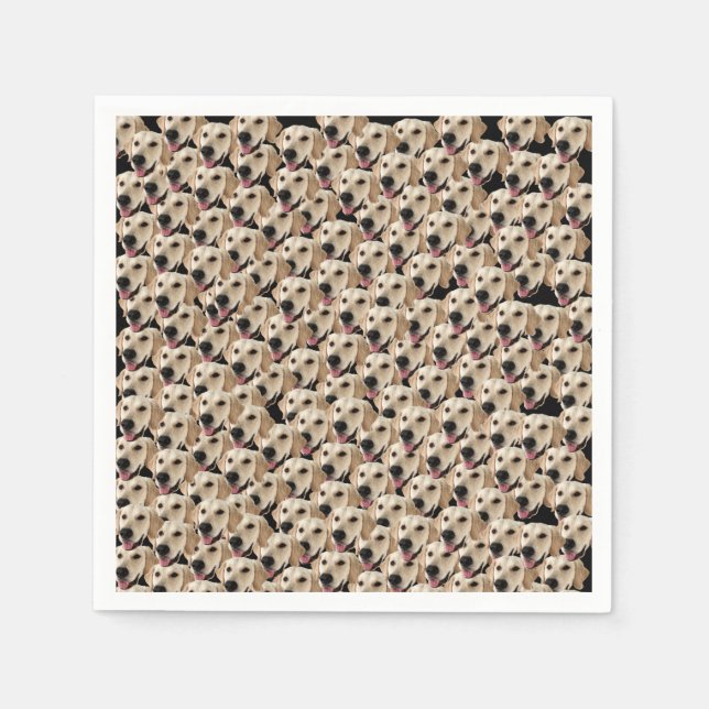 Guardanapo De Papel Foto personalizada de Festa de aniversário de Cach (Frente)