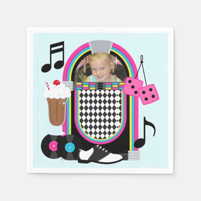 Guardanapo De Papel Foto personalizada Fabuloso Papel de aniversário d (Frente)