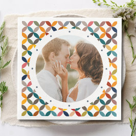 Guardanapo De Papel Foto Personalizada Moderna Colorida