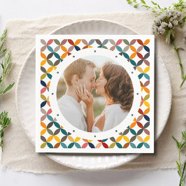 Guardanapo De Papel Foto Personalizada Moderna Colorida