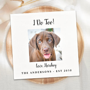 Guardanapo De Papel Foto Personalizada Moderna De Cachorro Que Eu Faço