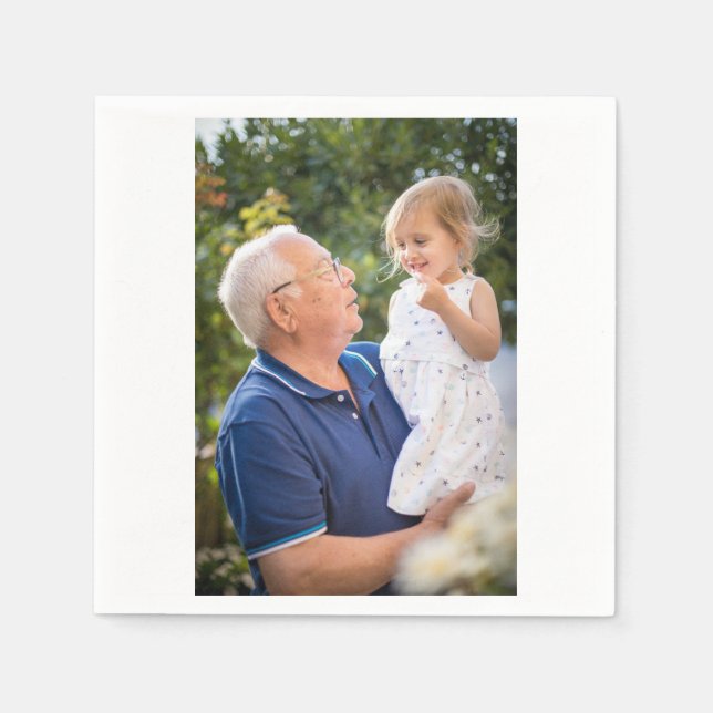 Guardanapo De Papel Foto personalizada personalizada (Frente)