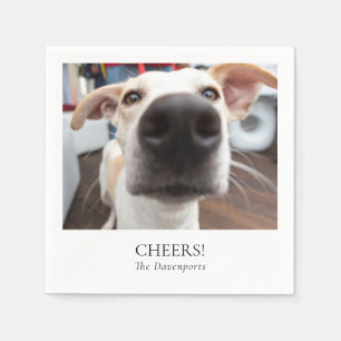 Guardanapo De Papel Foto personalizada Pet Cocktail Napkins para Casam