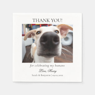 Guardanapo De Papel Foto personalizada Pet Cocktail Napkins para Casam