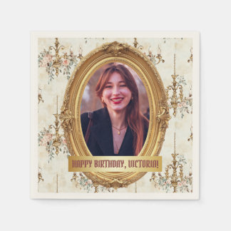 Guardanapo De Papel Foto Rococo Soft Renaissance Dourada Festa de aniv