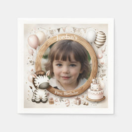 Guardanapo De Papel Foto Zebra para Festas de aniversário para Criança