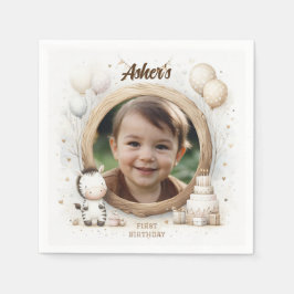 Guardanapo De Papel Foto Zebra para Festas de aniversário para Criança