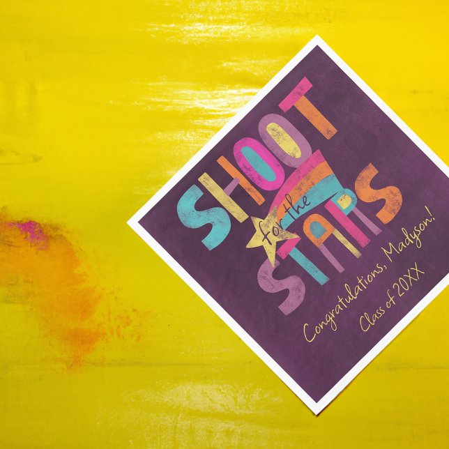 Guardanapo De Papel Fotografar para a Festa de formatura das estrelas (Criador carregado)