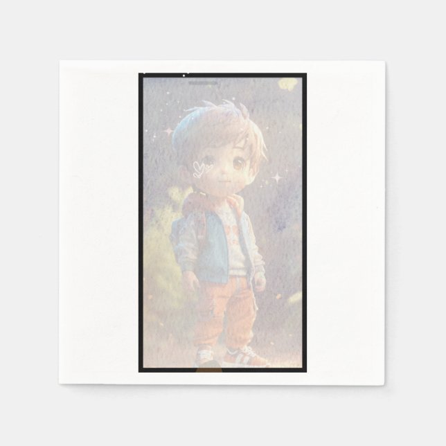 Guardanapo De Papel Fotografia 4d do Ecru (Frente)