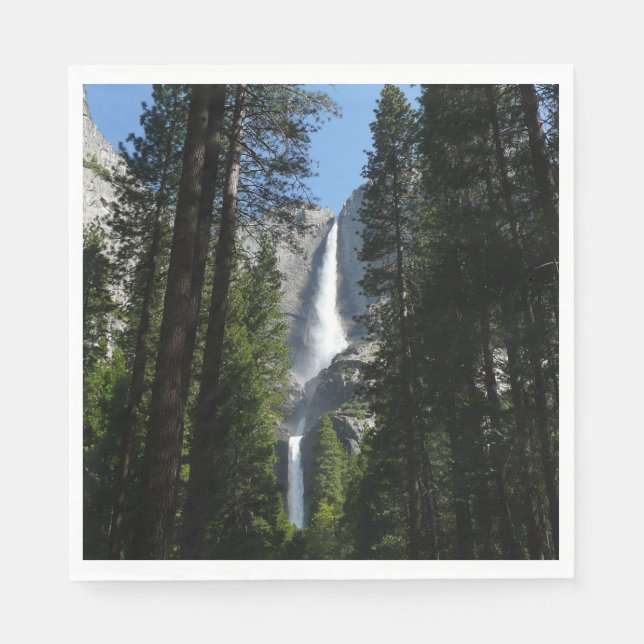 Guardanapo De Papel Fotografia de Yosemite Falls and Woods Landscape (Frente)