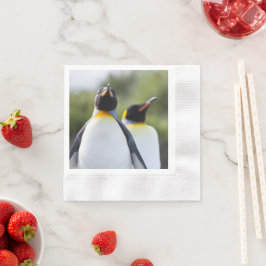 Guardanapo De Papel Fotografia orgulhosa do rei dos pinguins