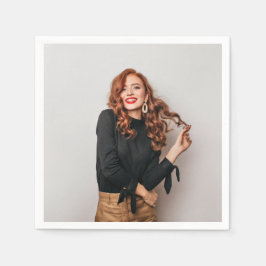 Guardanapo De Papel Fotografia Personalizada de Festas Selfie