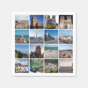 Guardanapo De Papel Fotos de Mosaico Lisboa, Portugal