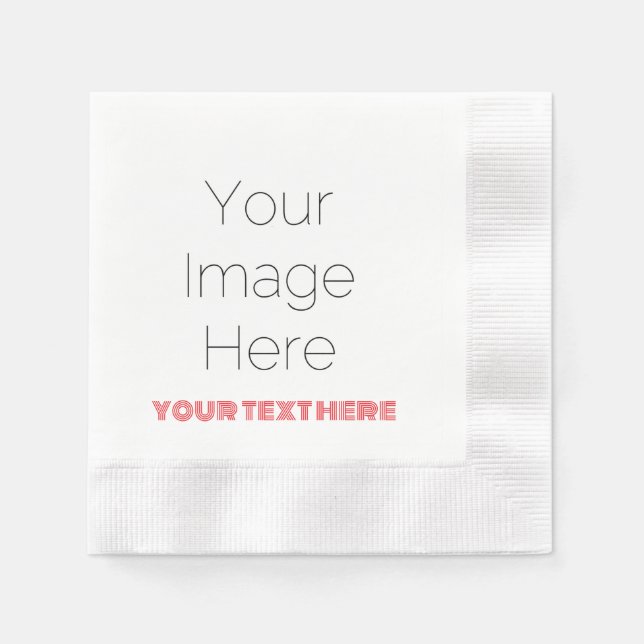 Guardanapo De Papel Fotos e textos personalizados Festa Casamento, ani (Frente)