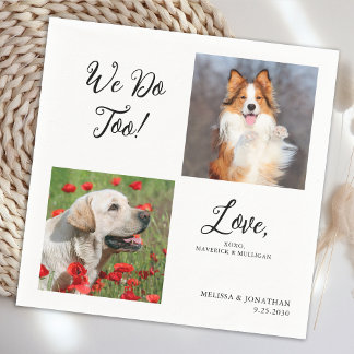 Guardanapo De Papel Fotos Únicas Que Fazemos Para Pet Cat Dog Casament