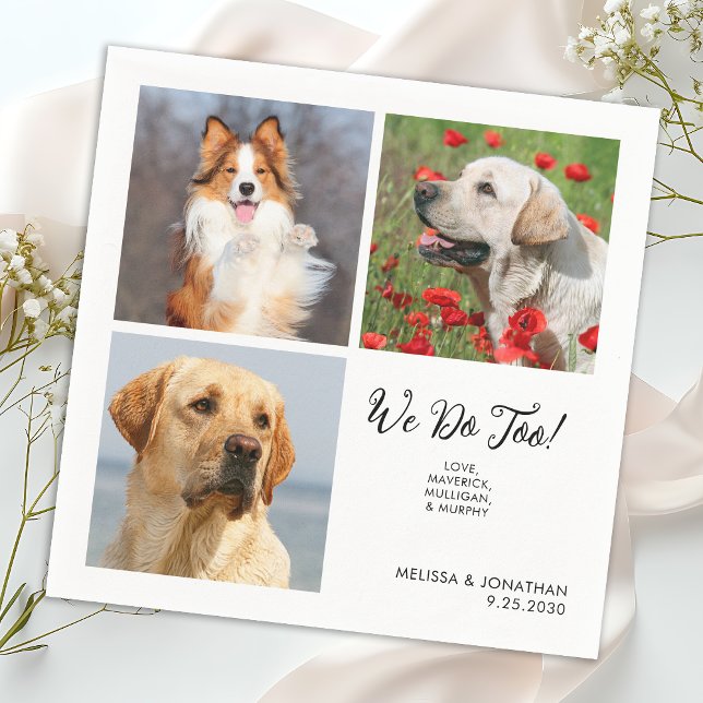 Guardanapo De Papel Fotos Únicas Que Fazemos Para Pet Cat Dog Casament (Criador carregado)