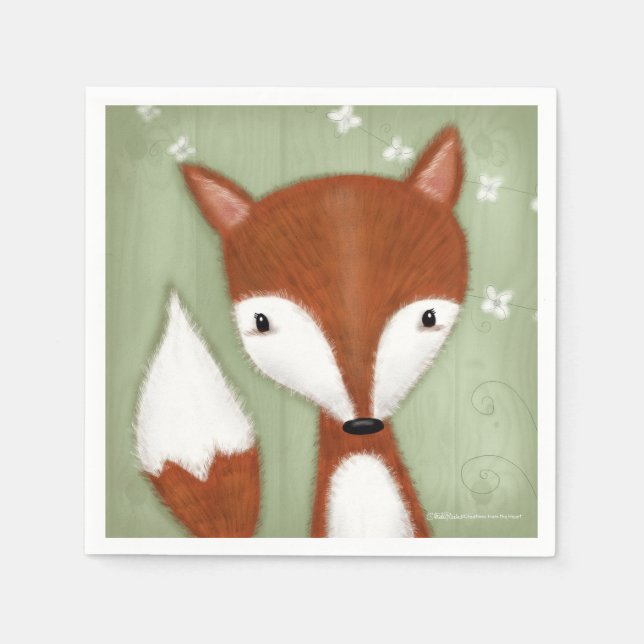Guardanapo De Papel Fox Retrato (Frente)
