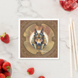 Guardanapo De Papel Fox Retrato de Steampunk Anubis