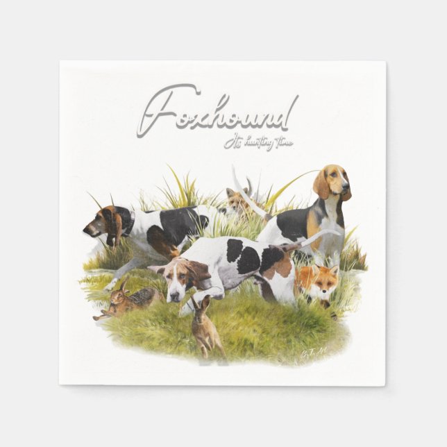 Guardanapo De Papel Foxhound (Frente)