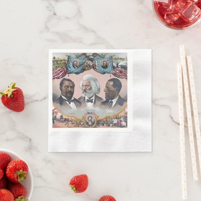 Guardanapo De Papel Fr3d3 Bailey Douglass com Abolicionista Preto (Insitu)