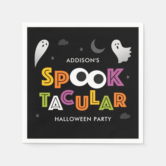 Guardanapo De Papel Fração Spooktacular de Halloween Napkins (Frente)